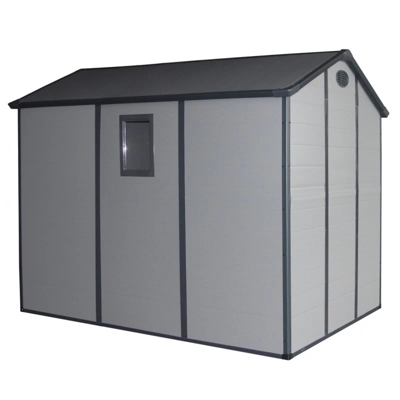 Abri De Jardin En Résine Gris 5,32m² + Kit De Fondation - JOBU 6 Abri De Jardin En Résine Gris 5,32m² + Kit De Fondation - JOBU – Image 6