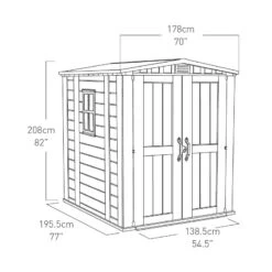 Abri De Jardin En Résine Sydney 3,48m² + Plancher Keter 9 Abri De Jardin En Résine Sydney 3,48m² + Plancher Keter -Outdoor Soldes abri de jardin en resine sydney 348m plancher keter 3