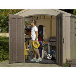 Abri De Jardin En Résine Sydney 4,41m² + Plancher Keter -Outdoor Soldes abri de jardin en resine sydney 441m plancher keter 2