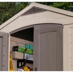 Abri De Jardin En Résine Sydney 4,41m² + Plancher Keter -Outdoor Soldes abri de jardin en resine sydney 441m plancher keter 3