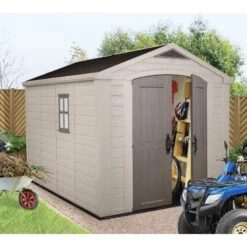 Abri De Jardin En Résine Sydney 8,5m² + Plancher Keter -Outdoor Soldes abri de jardin en resine sydney 808m plancher keter 3