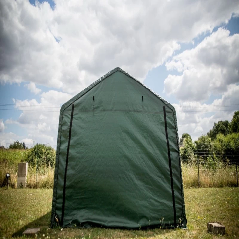 Abri De Jardin En Toile Renforcée Verte Toit 2 Pentes 13,30m² HABRITA 4 Abri De Jardin En Toile Renforcée Verte Toit 2 Pentes 13,30m² HABRITA – Image 4