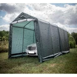 Abri De Jardin En Toile Renforcée Verte Toit 2 Pentes 18,60m² HABRITA -Outdoor Soldes abri de jardin en toile renforcee verte toit 2 pentes 1860m habrita 2