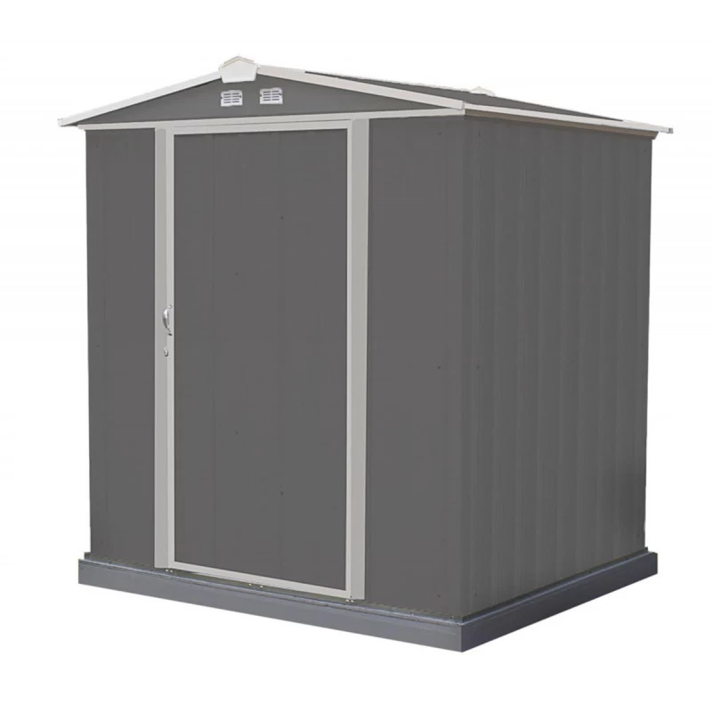 Abri De Jardin EZEE 2,3m² Toit Double Pente En Acier Galvanisé Anthracite Spacemaker 2 Abri De Jardin EZEE 2,3m² Toit Double Pente En Acier Galvanisé Anthracite Spacemaker – Image 2