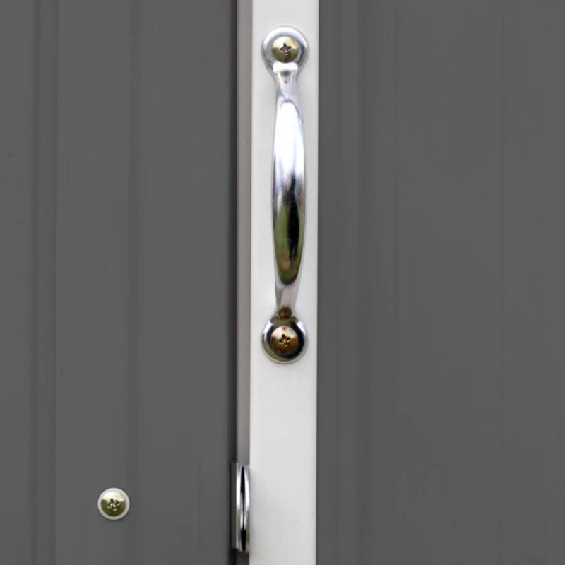 Abri De Jardin EZEE 2,3m² Toit Double Pente En Acier Galvanisé Anthracite Spacemaker 4 Abri De Jardin EZEE 2,3m² Toit Double Pente En Acier Galvanisé Anthracite Spacemaker – Image 4