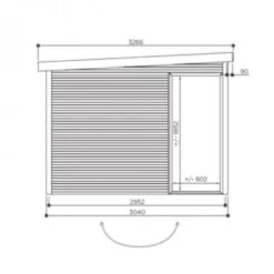Abri De Jardin Faro 12,25m² En Bois Massif 28mm Avec Double Porte Vitrée - SOLID -Outdoor Soldes abri de jardin faro 1225m en bois massif 28mm avec double porte vitree solid 2