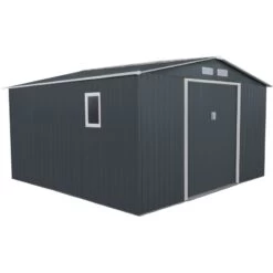 Abri De Jardin 10,85m² Métal PLUS Anthracite + Kit D'ancrage X-METAL -Outdoor Soldes abri de jardin metal 1085m plus anthracite kit d ancrage x metal 2