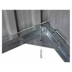 Abri De Jardin Métal 2,54m² WoodTouch Beige + Kit D'ancrage X-METAL -Outdoor Soldes abri de jardin metal 254m woodtouch beige kit d ancrage x metal 4