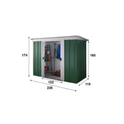 Abri De Jardin Métal 2,84m² + Kit D'ancrage Inclus - YARDMASTER -Outdoor Soldes abri de jardin metal 284m kit d ancrage inclus yardmaster 2