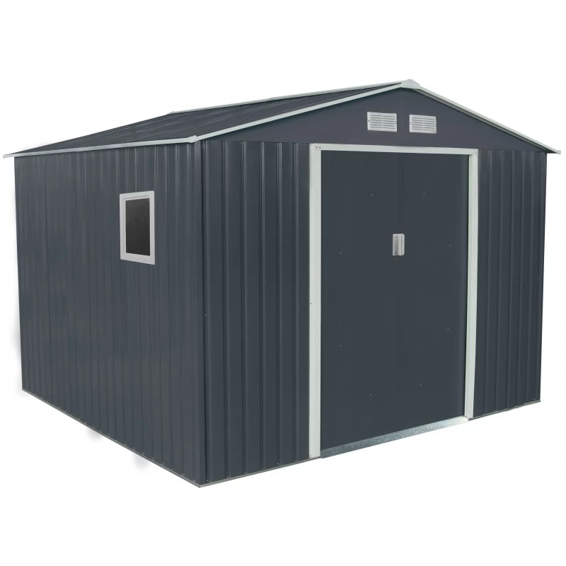 Abri De Jardin Métal 7,06m² PLUS Anthracite + Kit D'ancrage X-METAL 1 Abri De Jardin Métal 7,06m² PLUS Anthracite + Kit D'ancrage X-METAL