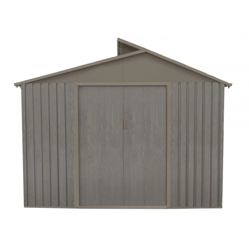 Abri De Jardin Métal Avec Puit De Lumière 7,25m² Imitation Bois Vieilli 5 Abri De Jardin Métal Avec Puit De Lumière 7,25m² Imitation Bois Vieilli – Image 5