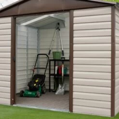 Abri De Jardin Métal Beige Et Marron 11,39m² + Kit D'ancrage Inclus - YARDMASTER 9 Abri De Jardin Métal Beige Et Marron 11,39m² + Kit D'ancrage Inclus - YARDMASTER -Outdoor Soldes abri de jardin metal beige et marron 1139m kit d ancrage inclus yardmaster 3