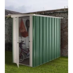 Abri De Jardin Métal Galvanisé Vert 1,90m² + Kit D'ancrage Inclus - YARDMASTER -Outdoor Soldes abri de jardin metal galvanise vert 190m kit d ancrage inclus yardmaster 2