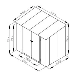Abri De Jardin Métal Monopente 3,17m² Imitation Bois Vieilli -Outdoor Soldes abri de jardin metal monopente 317m imitation bois vieilli 2
