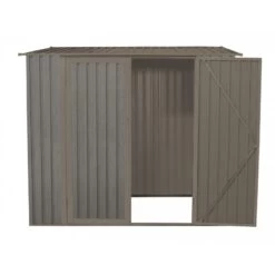 Abri De Jardin Métal Monopente 3,17m² Imitation Bois Vieilli -Outdoor Soldes abri de jardin metal monopente 317m imitation bois vieilli 4