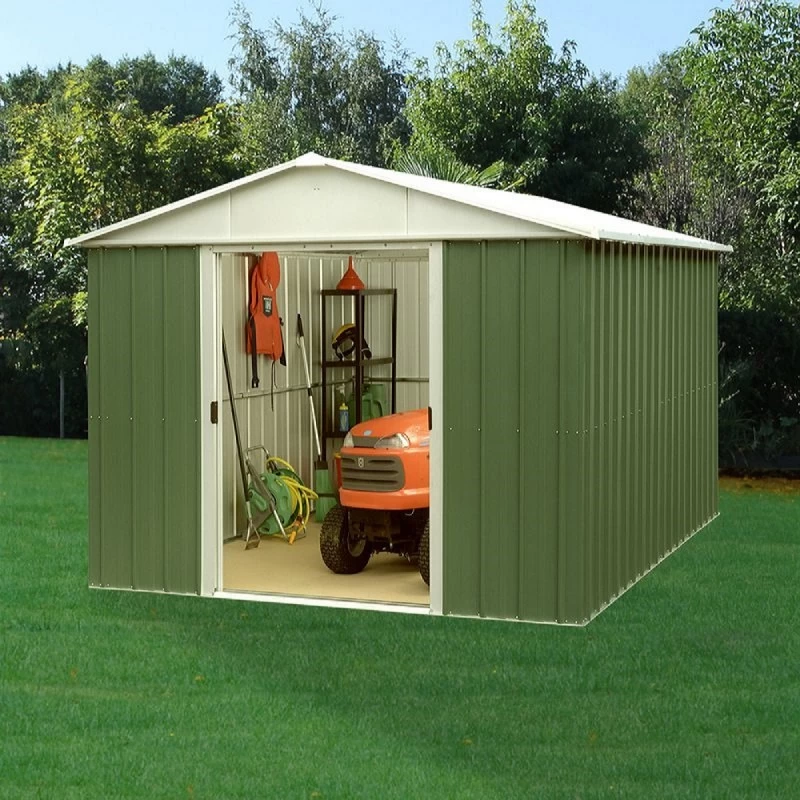 Abri De Jardin Métal Vert 7,18m² + Kit D'ancrage Inclus - YARDMASTER 1 Abri De Jardin Métal Vert 7,18m² + Kit D'ancrage Inclus - YARDMASTER