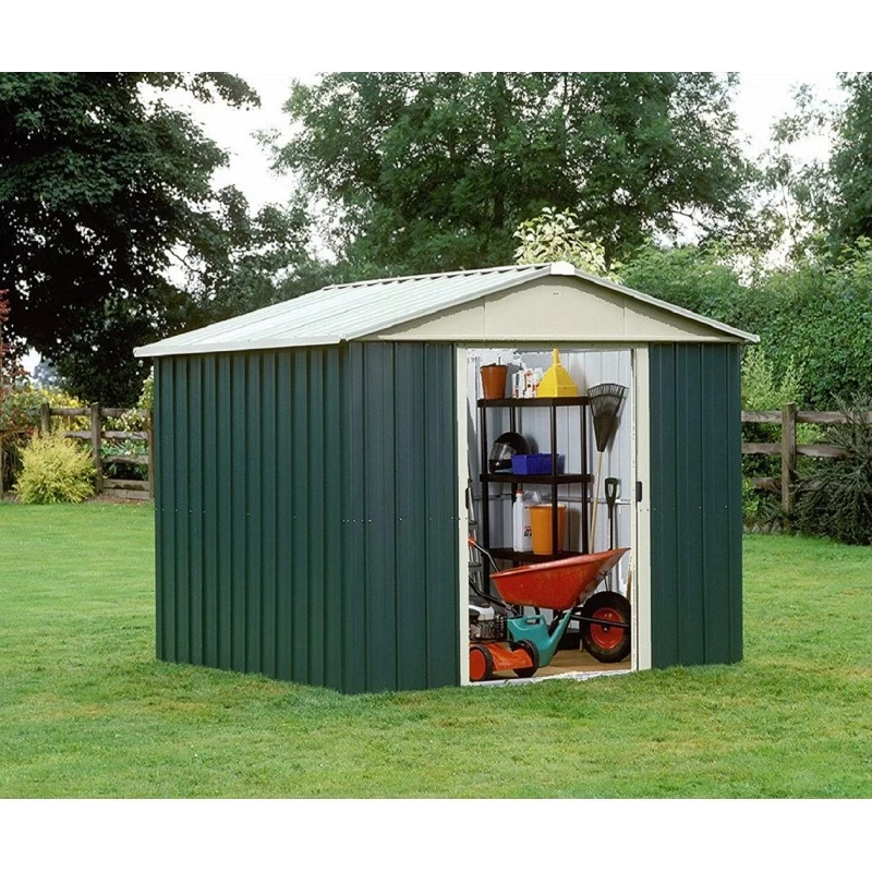 Abri De Jardin Métal Vert 8,48m² + Kit D'ancrage Inclus - YARDMASTER 1 Abri De Jardin Métal Vert 8,48m² + Kit D'ancrage Inclus - YARDMASTER