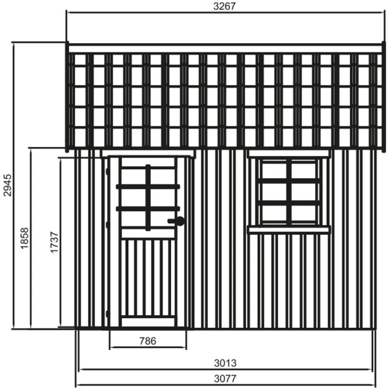 Abri De Jardin OLERON 6,44m² En Bois Massif 16mm - SOLID 2 Abri De Jardin OLERON 6,44m² En Bois Massif 16mm - SOLID – Image 2