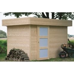 Abri De Jardin Oslo 6,05m² En Bois Massif 28mm Avec Porte Moderne - SOLID