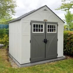 Abri De Jardin Polyéthylène 35mm 5,53m² Woodgrain + Plancher SUNCAST