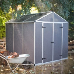 Abri De Jardin RUBICON 5,4m² En Aluminium Et Polycarbonate - Canopia By Palram -Outdoor Soldes abri de jardin rubicon 237x229cm en aluminium et polycarbonate canopia by palram 5