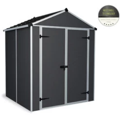 Abri De Jardin RUBICON 2,8m² En Aluminium Et Polycarbonate - Palram - Canopia -Outdoor Soldes abri de jardin rubicon 28m en aluminium et polycarbonate palram 1 3