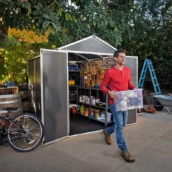 Abri De Jardin RUBICON 4,2m² En Aluminium Et Polycarbonate - Palram - Canopia -Outdoor Soldes abri de jardin rubicon 42m en aluminium et polycarbonate palram 1 4