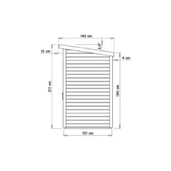 Abri De Jardin Skur 1 2,19m² + Plancher Traité Peint Anthracite Baltic -Outdoor Soldes abri de jardin skur 1 219m plancher traite peint anthracite baltic 3