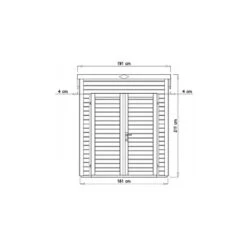 Abri De Jardin Skur 1 2,19m² + Plancher Traité Peint Anthracite Baltic -Outdoor Soldes abri de jardin skur 1 219m plancher traite peint anthracite baltic 4