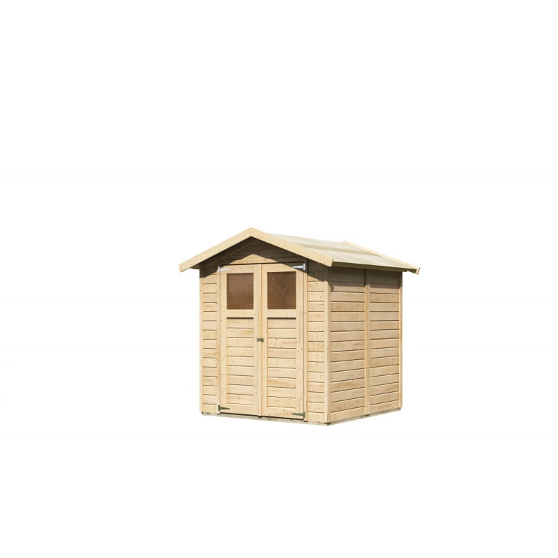 Abri De Jardin Dahme 3 De 3,31m² Panneaux Bois 14mm - Karibu 4 Abri De Jardin Dahme 3 De 3,31m² Panneaux Bois 14mm - Karibu – Image 4