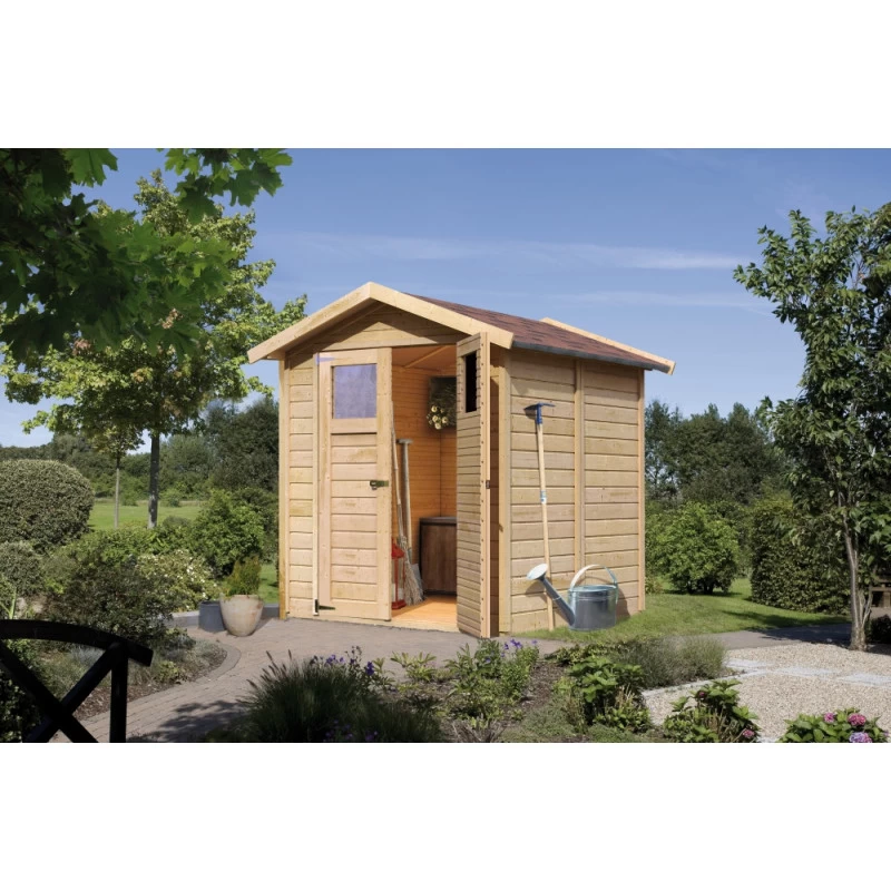 Abri De Jardin Dahme 3 De 3,31m² Panneaux Bois 14mm - Karibu 1 Abri De Jardin Dahme 3 De 3,31m² Panneaux Bois 14mm - Karibu