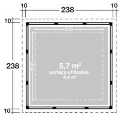 Abri En Acier Galvanisé Blanc 5,7m² Eleganto 2424 Telluria 5 Abri En Acier Galvanisé Blanc 5,7m² Eleganto 2424 Telluria -Outdoor Soldes abri en acier galvanise blanc 57m eleganto 2424 telluria 2