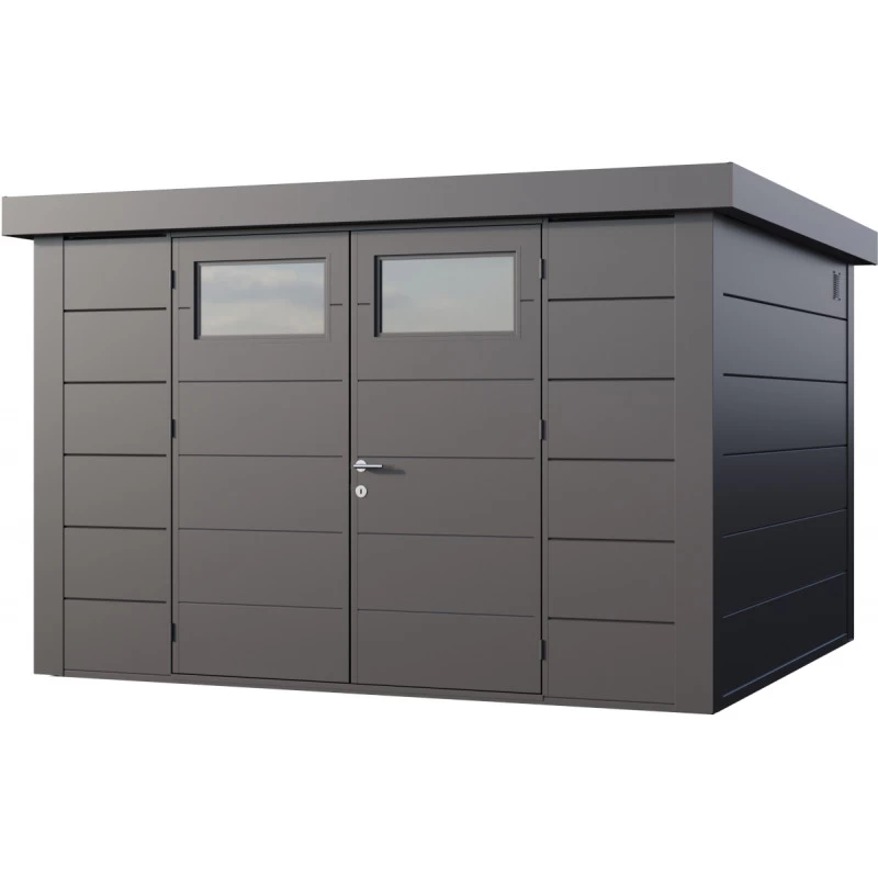 Abri En Acier Galvanisé Gris Anthracite 9,8m² Avec Double Porte Eleganto 3330 Telluria 1 Abri En Acier Galvanisé Gris Anthracite 9,8m² Avec Double Porte Eleganto 3330 Telluria