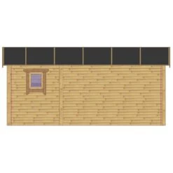 Abri En Bois 19m² Isolation Parois 100mm Traité Marron Gardy Shelter -Outdoor Soldes abri en bois 19m isolation parois 100mm traite marron gardy shelter 5