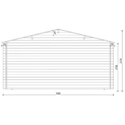 Abri En Bois Massif 12m² PRIMO 28mm Traité Teinté Marron Gardy Shelter -Outdoor Soldes abri en bois massif 12m primo 28mm traite teinte marron gardy shelter 4