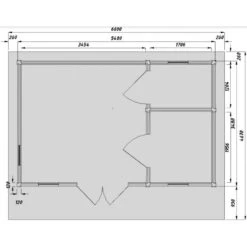 Abri En Bois Massif 19m² Avec Isolation Madriers 100mm Gardy Shelter -Outdoor Soldes abri en bois massif 19m avec isolation madriers 100mm gardy shelter 2