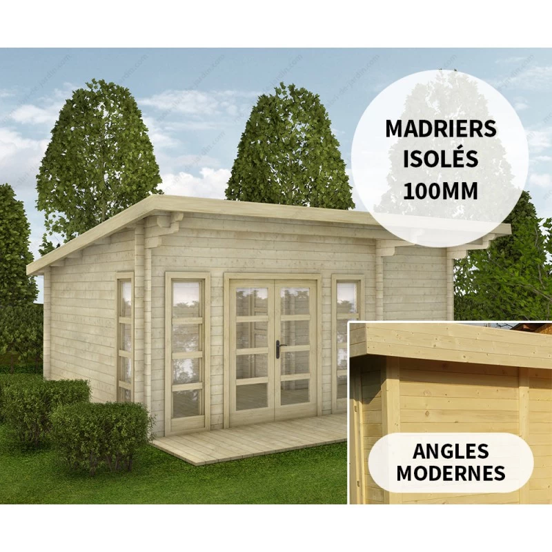 Abri En Bois Massif 22m² Avec Isolation Madriers 100mm Gardy Shelter 1 Abri En Bois Massif 22m² Avec Isolation Madriers 100mm Gardy Shelter