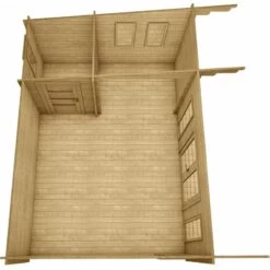 Abri En Bois Massif 22m² MODERNE - Madriers 40mm Gardy Shelter -Outdoor Soldes abri en bois massif 22m moderne madriers 40mm gardy shelter 5