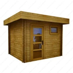 Abri En Bois Massif 7,5m² MODERNE Teinté Marron - Madriers 40mm Gardy Shelter 8 Abri En Bois Massif 7,5m² MODERNE Teinté Marron - Madriers 40mm Gardy Shelter -Outdoor Soldes abri en bois massif 75m moderne teinte marron madriers 40mm gardy shelter 2