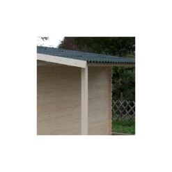 Abri En Bois Massif 9,9m² + Bûcher 3m² - 28mm + Couverture Ondulée - Habrita -Outdoor Soldes abri en bois massif 99 m bucher 385m 28mm couverture ondulee 3