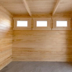 Abri En Bois Massif 9m² MODERNE Traité Marron 28mm Gardy Shelter 11 Abri En Bois Massif 9m² MODERNE Traité Marron 28mm Gardy Shelter -Outdoor Soldes abri en bois massif 9m moderne teinte marron madriers 28mm gardy shelter 5