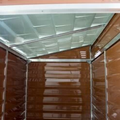 Abri En Polycarbonate 2,06m² Monopente Skylight Amber - Palram - Canopia -Outdoor Soldes abri en polycarbonate 206m monopente skylight amber palram 2