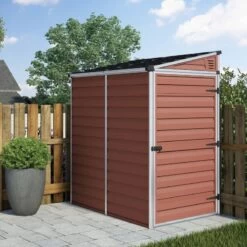 Abri En Polycarbonate 2,06m² Monopente Skylight Amber - Palram - Canopia