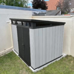 Abri Monopente En Résine Brossée Brossium 6m² + Plancher KETER -Outdoor Soldes abri en resine brossee monopente brossium 6m plancher keter 5