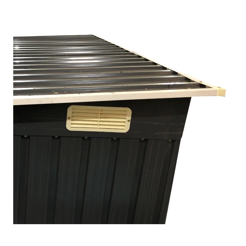 Abri Pour 3 Vélos En Métal Anthracite 3,32m² + Kit D'ancrage X-METAL 5 Abri Pour 3 Vélos En Métal Anthracite 3,32m² + Kit D'ancrage X-METAL – Image 5