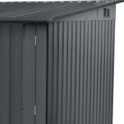 Abri Pour 4 Vélos En Métal Anthracite 4,2m² + Kit D'ancrage X-METAL -Outdoor Soldes abri pour 4 velos en metal anthracite 42m kit d ancrage x metal 5