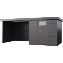 Abri Telluria Eleganto Lounge 2424 Anthracite 12,5m² Avec Extension Gauche - Telluria