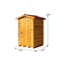 Abri Therma 1,96m² En Bois Thermo Traité Avec Plancher - HABRITA -Outdoor Soldes abri therma 196m en bois thermo traite avec plancher habrita 2