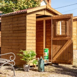 Abri Therma 3,24m² En Bois Thermo Traité Avec Plancher - HABRITA -Outdoor Soldes abri therma 324m en bois thermo traite avec plancher habrita 4