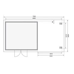 Abri Toit Plat 13,60m² Bois Massif 40mm Northeim 5 Avec Appentis 330cm – Karibu -Outdoor Soldes abri toit plat 1360m bois massif 40mm northeim 5 avec appentis 330cm woodfeeling 3